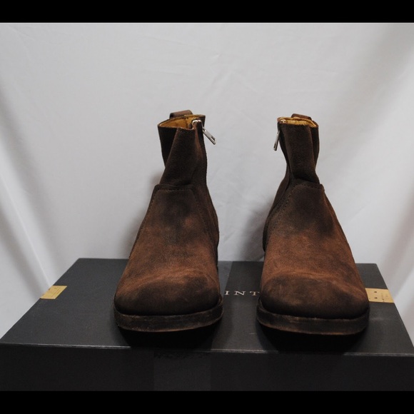 SOLD - ALL SAINTS Taupe Suede Range Boots Men - Picture 2 of 8